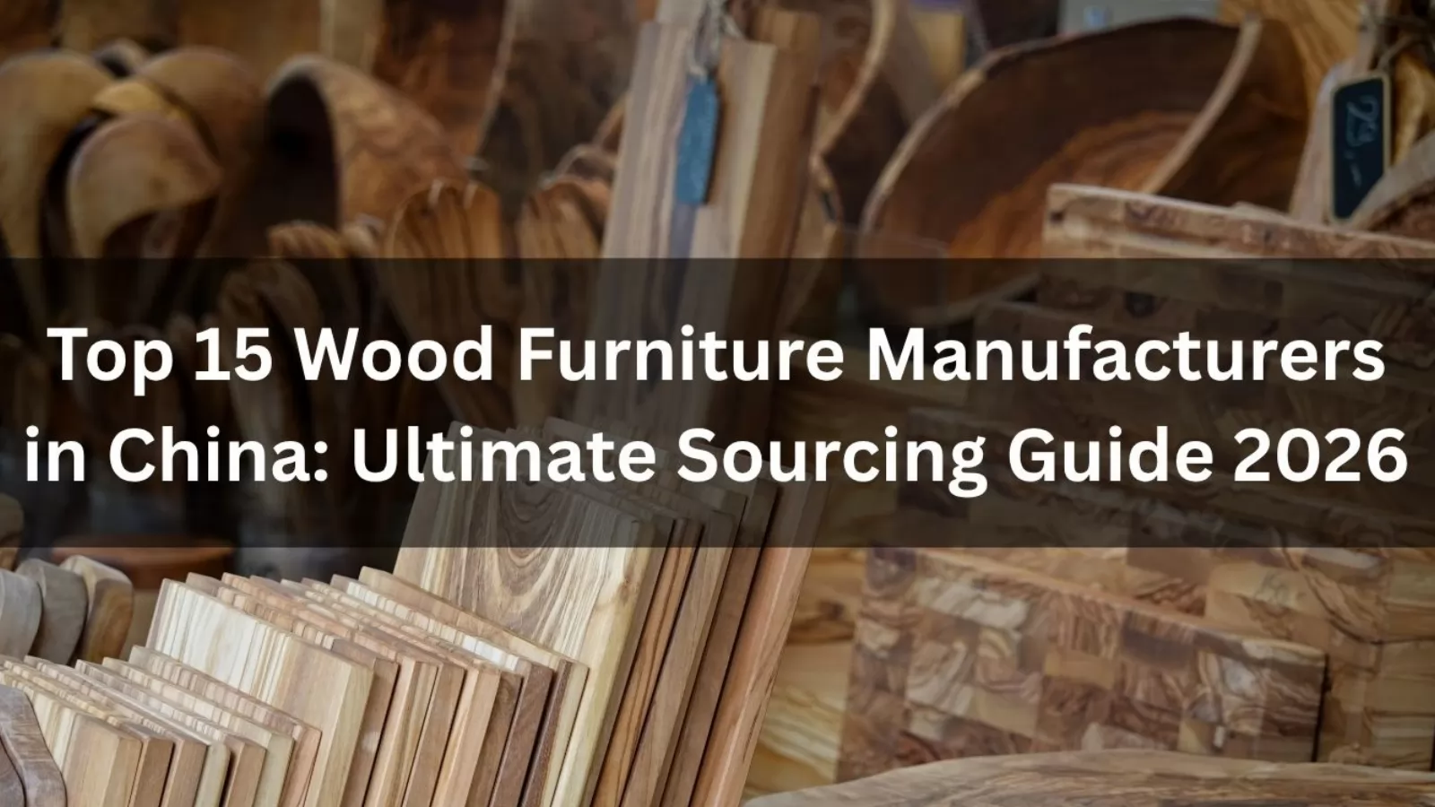 Wood furniture manufacturing in China